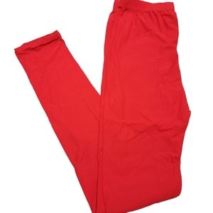 NWOT RED BUTTERY SOFT LEGGINGS